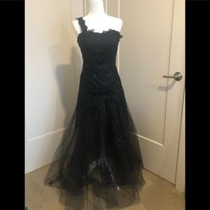 Black Lace Wedding Dress